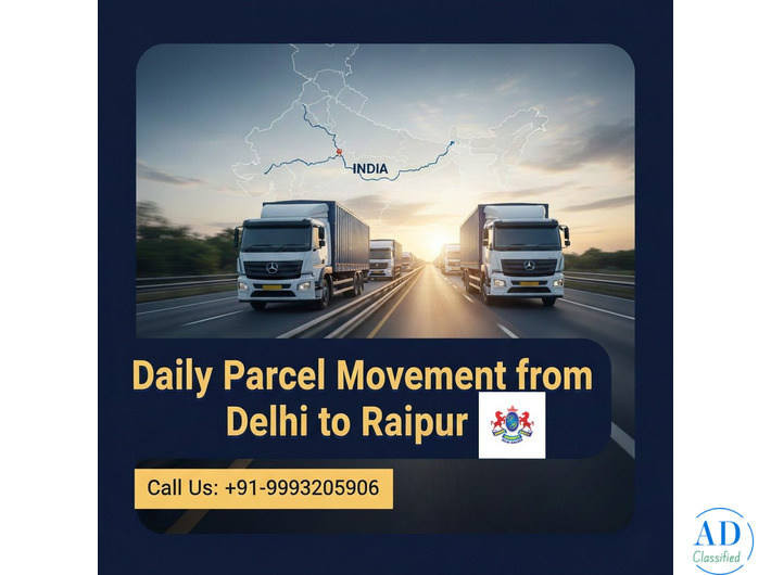 Book Delhi to Raipur Transport – Call Today