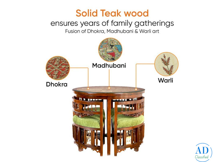 Handcrafted Teak Wood Dining Table Shop Online