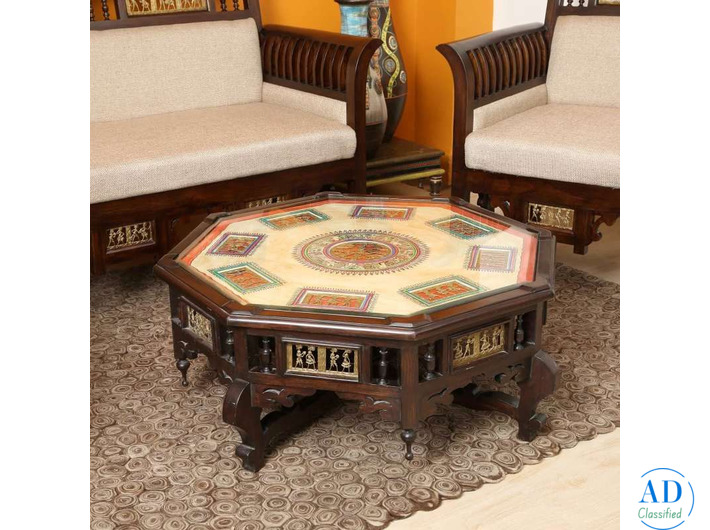 Handcrafted Wooden Table for Living Room Buy Now