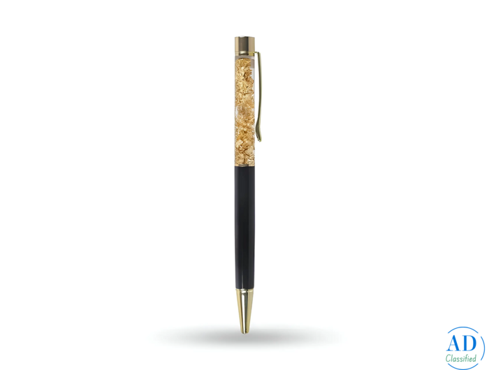 Personalized Golden Glitter Pen