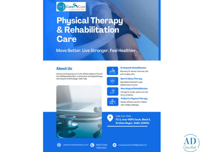 Looking for the Best Physiotherapist Near Me in Krishna Nagar?