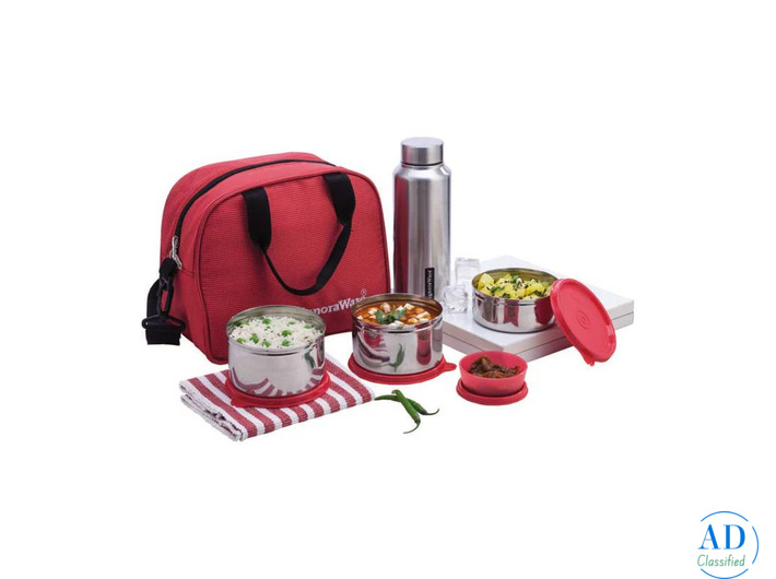 Signoraware Sling Steel Lunch Box