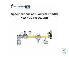 Specifications of Dual Fuel Kit 500 KVA 400 kW DG Sets