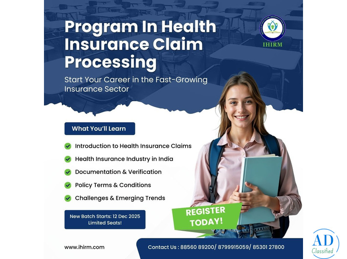 Program in TPA & Insurance Management in Hospital || IHIRM