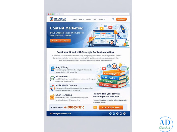 Expert Content Marketing Services – BizTalBox | Grow Your Brand Online