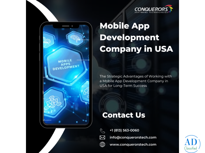 Mobile App Development Company in USA  | Conquerors Tech