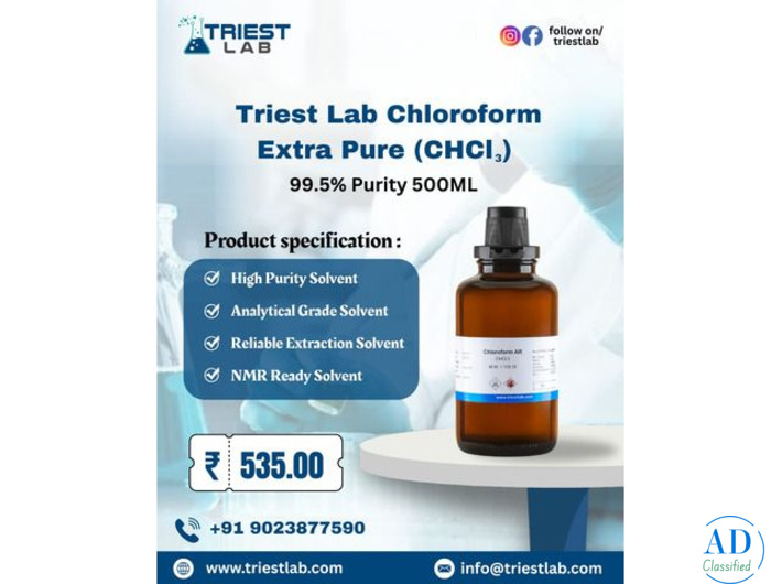 Merck Chloroform Supplier Uttar Pradesh, Maharashtra, Tamil Nadu, and Rajasthan
