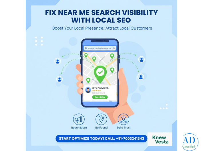 Business Not Showing in Near Me Searches? Call Now