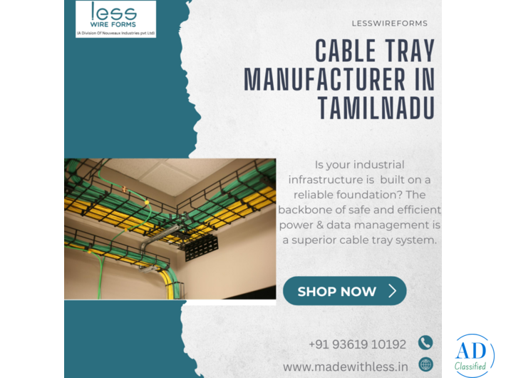 Cable Tray Manufacturer in Tamil Nadu | LessWireForm