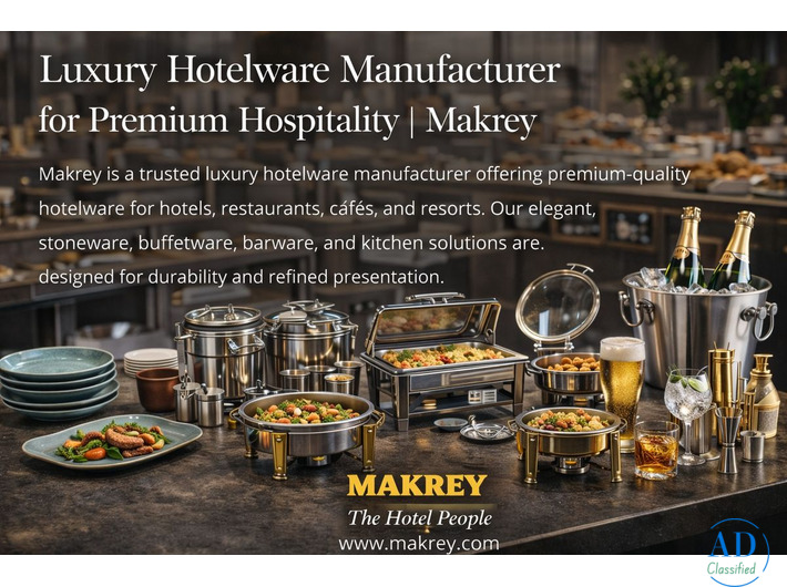 Luxury Hotelware Manufacturer for Premium Hospitality | Makrey