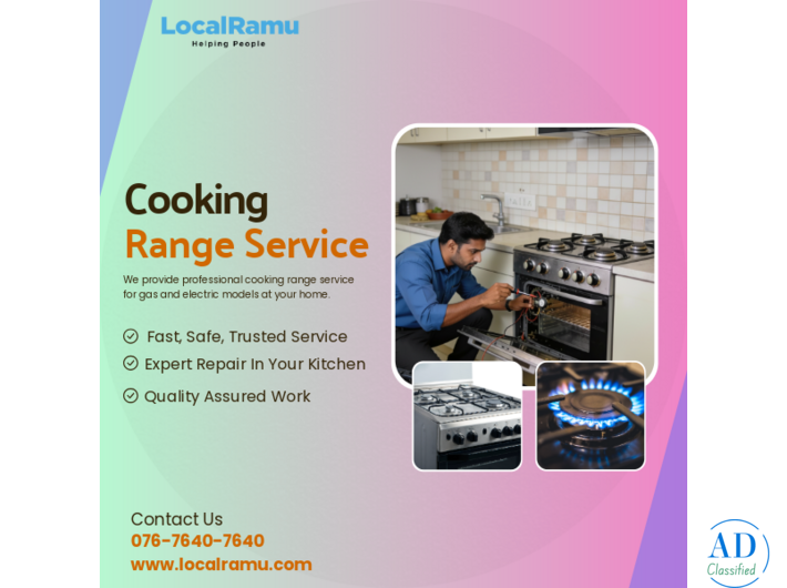 Cooking Range Repair Service by LocalRamu With Professional Technicians in Bangalore