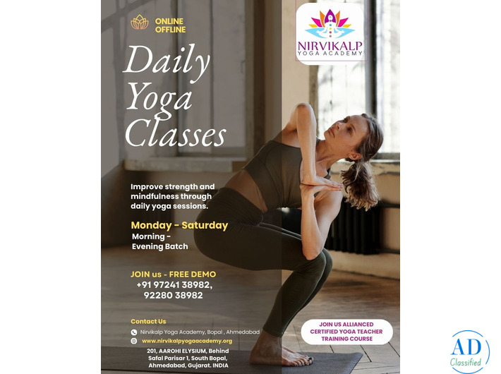 Daily Fitness yoga classes in Ahmedabad