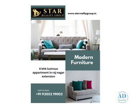 4 bhk luxirous appartment in raj nagar extension