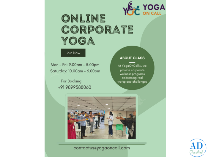 Corporate Yoga & Wellness Programs for Employees – Pune