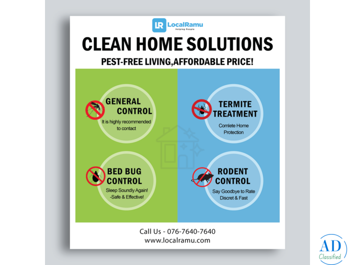 Pest Control Service by LocalRamu to Eliminate Pests from home in Bangalore