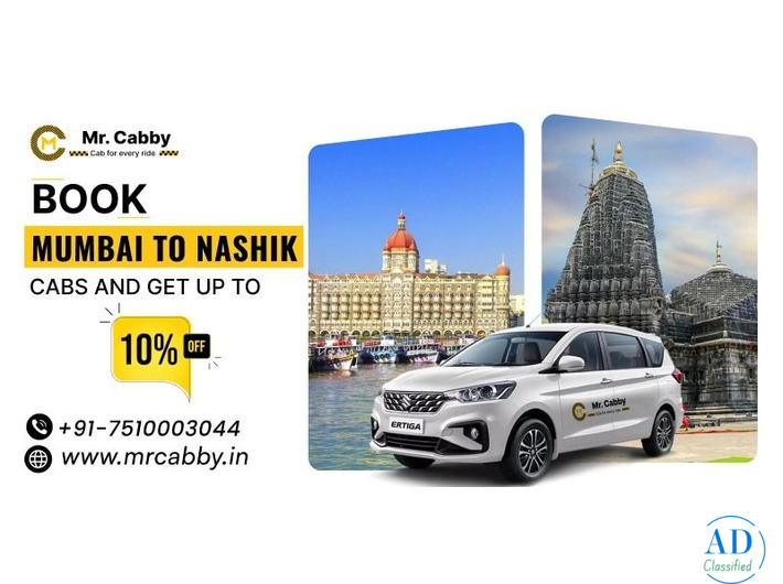 Best Mumbai to Nashik Cab Booking – Mr. Cabby’s Professional Taxi Rides