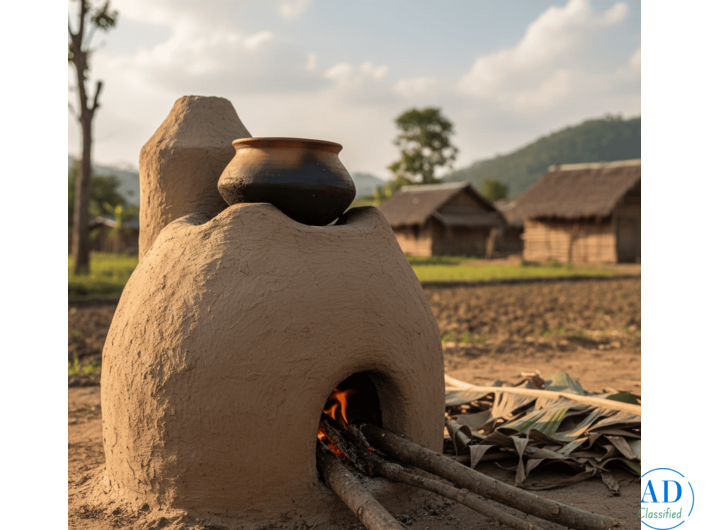 Handmade Mud Stove – Natural & Long Lasting