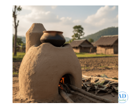 Handmade Mud Stove – Natural & Long Lasting
