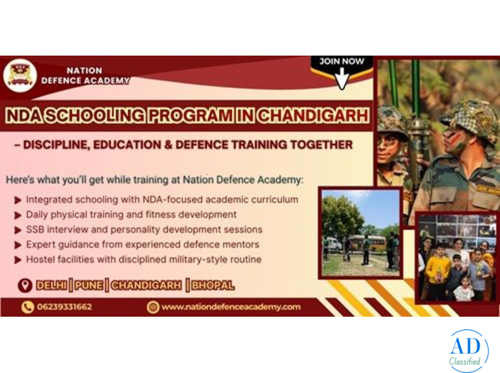 NDA Schooling Program after 10th in Chandigarh