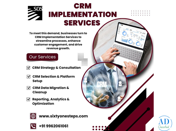 CRM Implementation Services – Empower Your Business Growth with Sixty One Steps