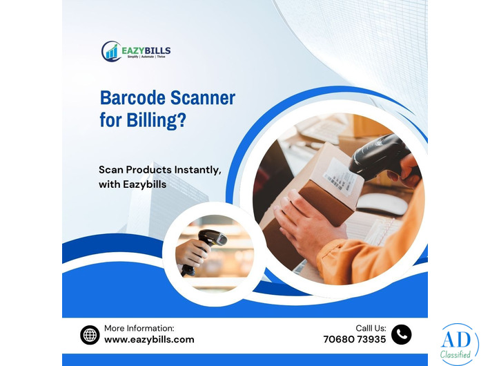 Eazybills Barcode Scanner for Faster Checkout