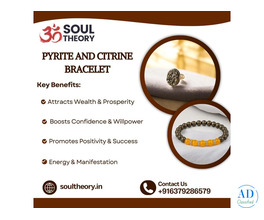 Pyrite and Citrine Bracelet – The Ultimate Wealth & Success Magnet by Soul Theory