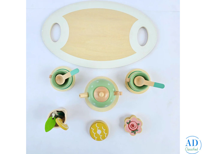 Buy Best Wooden Tea Set for Toddlers - Durable Pretend Play Toys