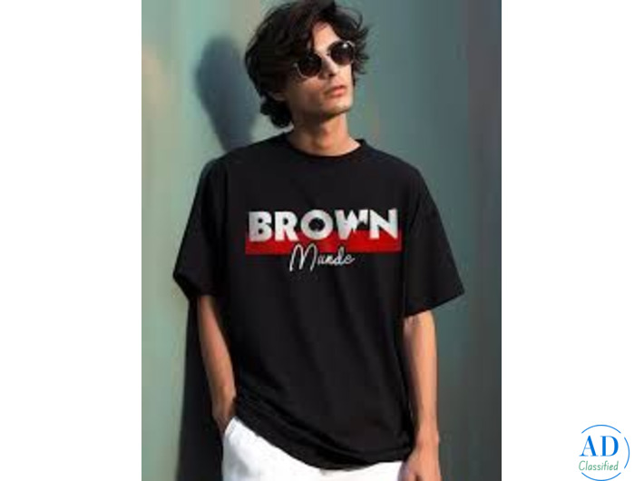 Brown Munde Oversized T-shirt - Seepa