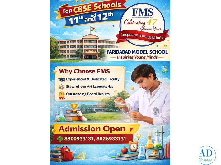 How Does FMS School Rank in Top CBSE Schools for 11th and 12th?