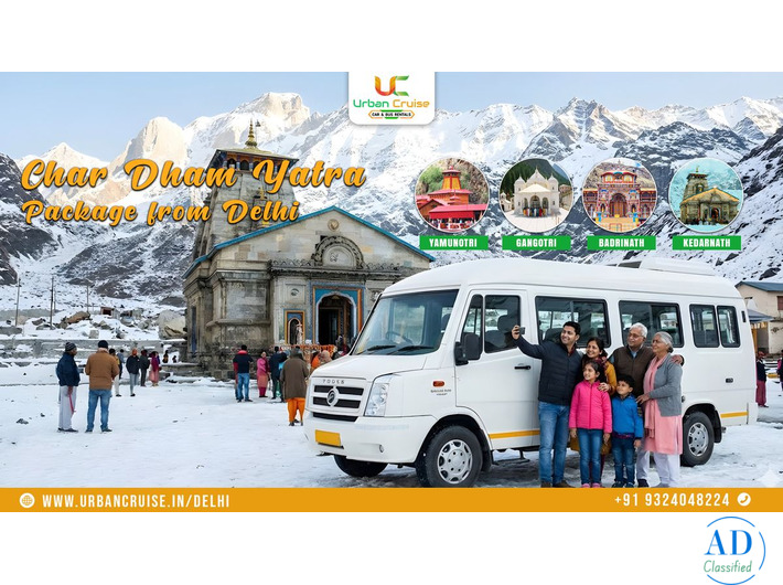 Char Dham Yatra Tour Package 2026 | Kedarnath Badrinath Gangotri Yamunotri - Urban Cruise Delhi