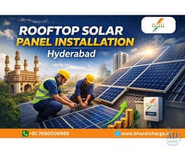 Rooftop Solar Panel Installation Hyderabad | Bharat Charge
