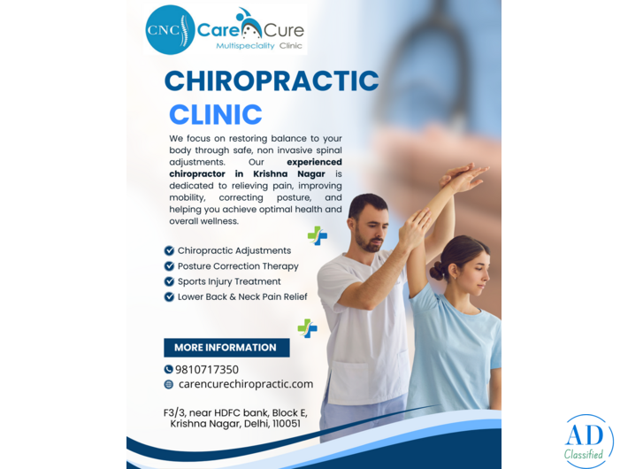 Chiropractor in Krishna Nagar – Back, Neck & Joint Pain Relief