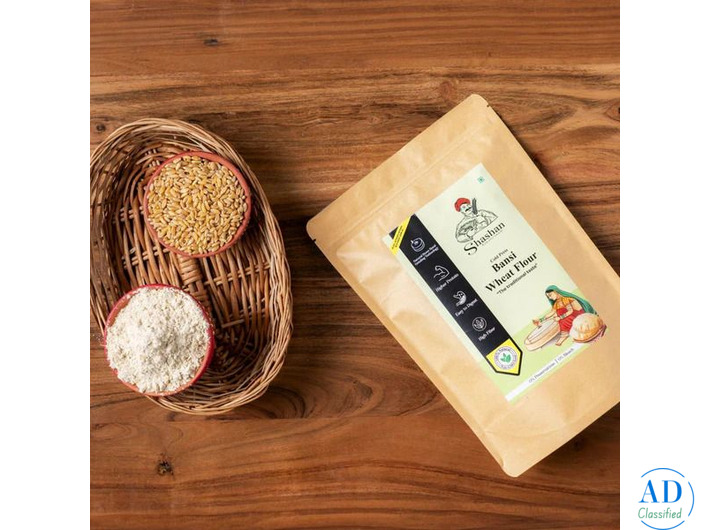 Shashan Organics Bansi Wheat Flour: Premium, Nutritious & Unpolished Flour for Healthy Cooking