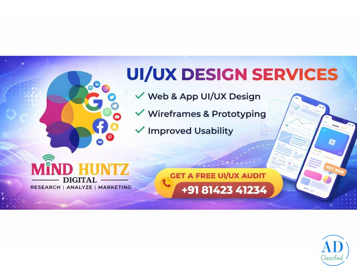 UI/UX Design Services in Hyderabad – Mind Huntz