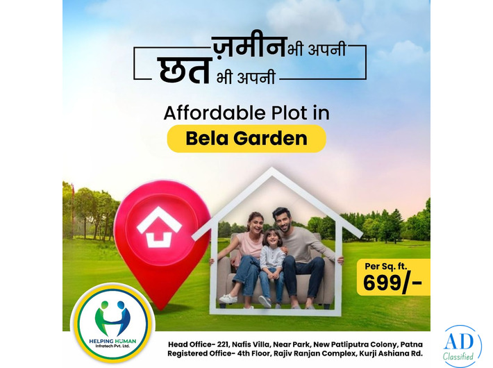 Bela Garden Project Near Me – Trusted Plots by Helping Human Infratech Pvt. Ltd
