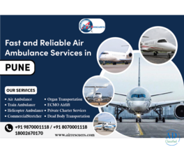 Emergency Air Ambulance Services in Pune, Anytime, Anywhere