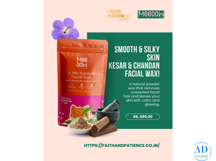 Smooth & Silky Skin — Kesar & Chandan Facial Wax!