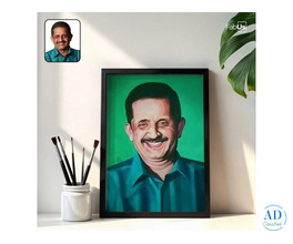 Custom Acrylic Portrait Painting by Skilled Artists