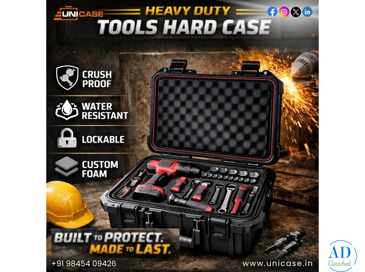 Premium Gun & Equipment Hard Cases – Waterproof Protection - Unicase.in