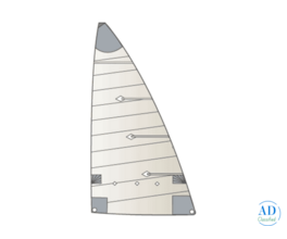 J22 Mainsail: Cross-Cut