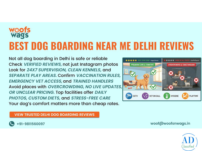 Best Dog Boarding Near You in Delhi | Safe, Comfortable & Trusted Care