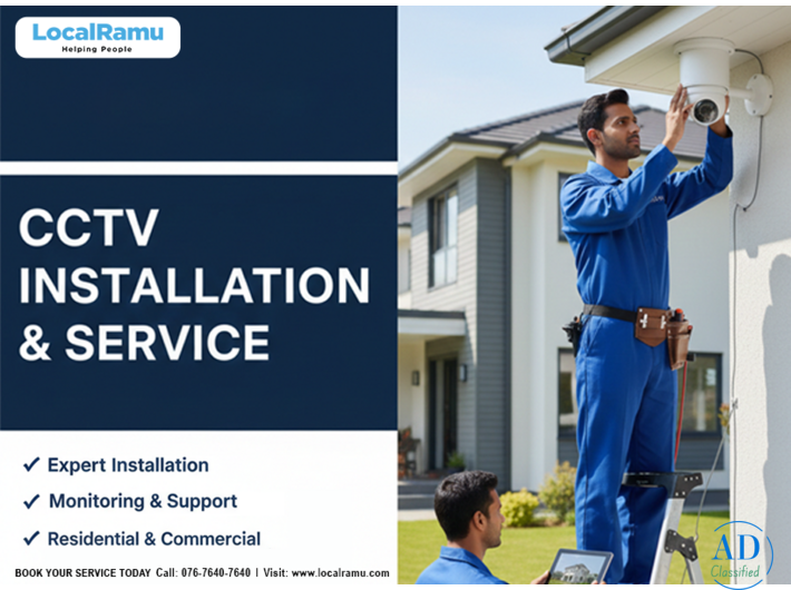CCTV Installation and Repair Service by LocalRamu with Skilled Professionals in Bangalore