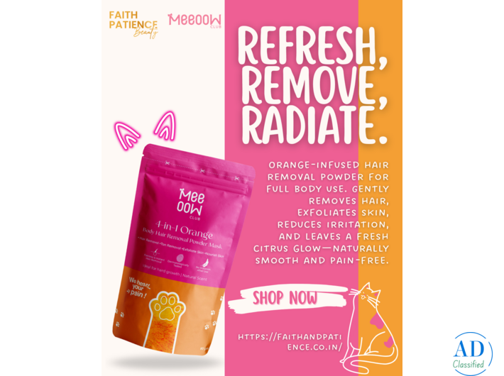 Orange Infused Full Body Hair Removal Powder