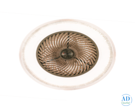 Decorative Grid Ceiling Deco Fan with LED Light