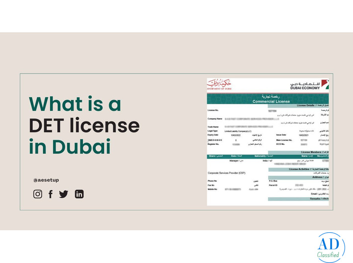 What is a DET license in Dubai
