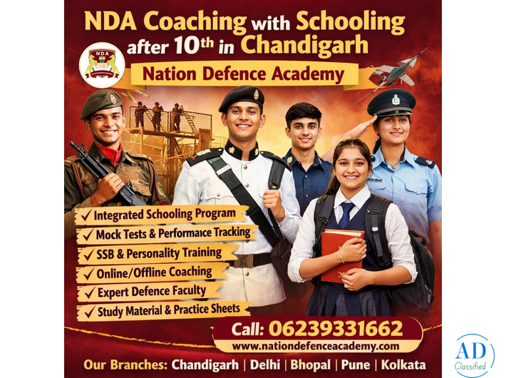 NDA 1 Year Coaching Program in Chandigarh