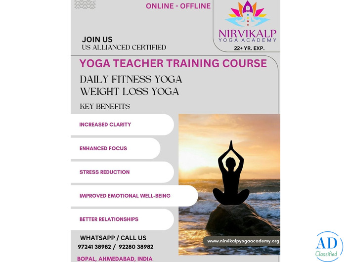 Nirvikalp Yoga Academy | Yoga Teacher Training Course in Ahmedabad