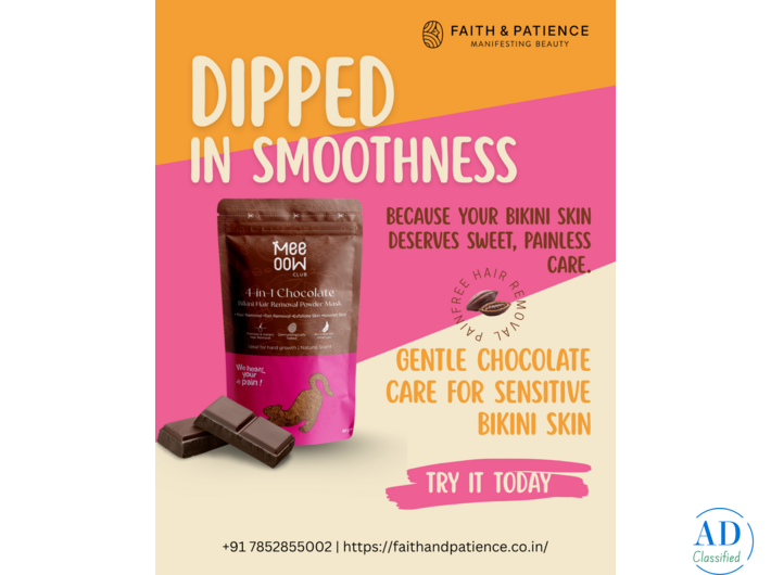 Chocolate Bikini Hair Removal Powder for Sensitive Skin