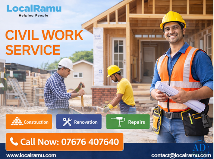 Civil Works Service by LocalRamu with Skilled Professionals in Bangalore