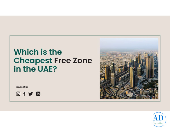 Which is the Cheapest free zone in UAE